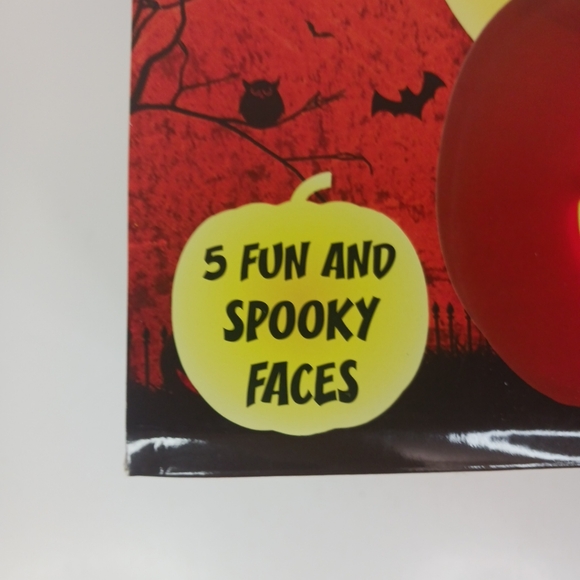 New Animated Pumpkin with 5 Different Spooky Faces Built-in Speakers LEDs NIB. - Picture 5 of 9